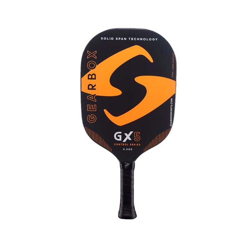 Gearbox GX5 Control 8.5oz 3-5/8in Carbon Fiber Orange Pickleball Paddle - Image 2